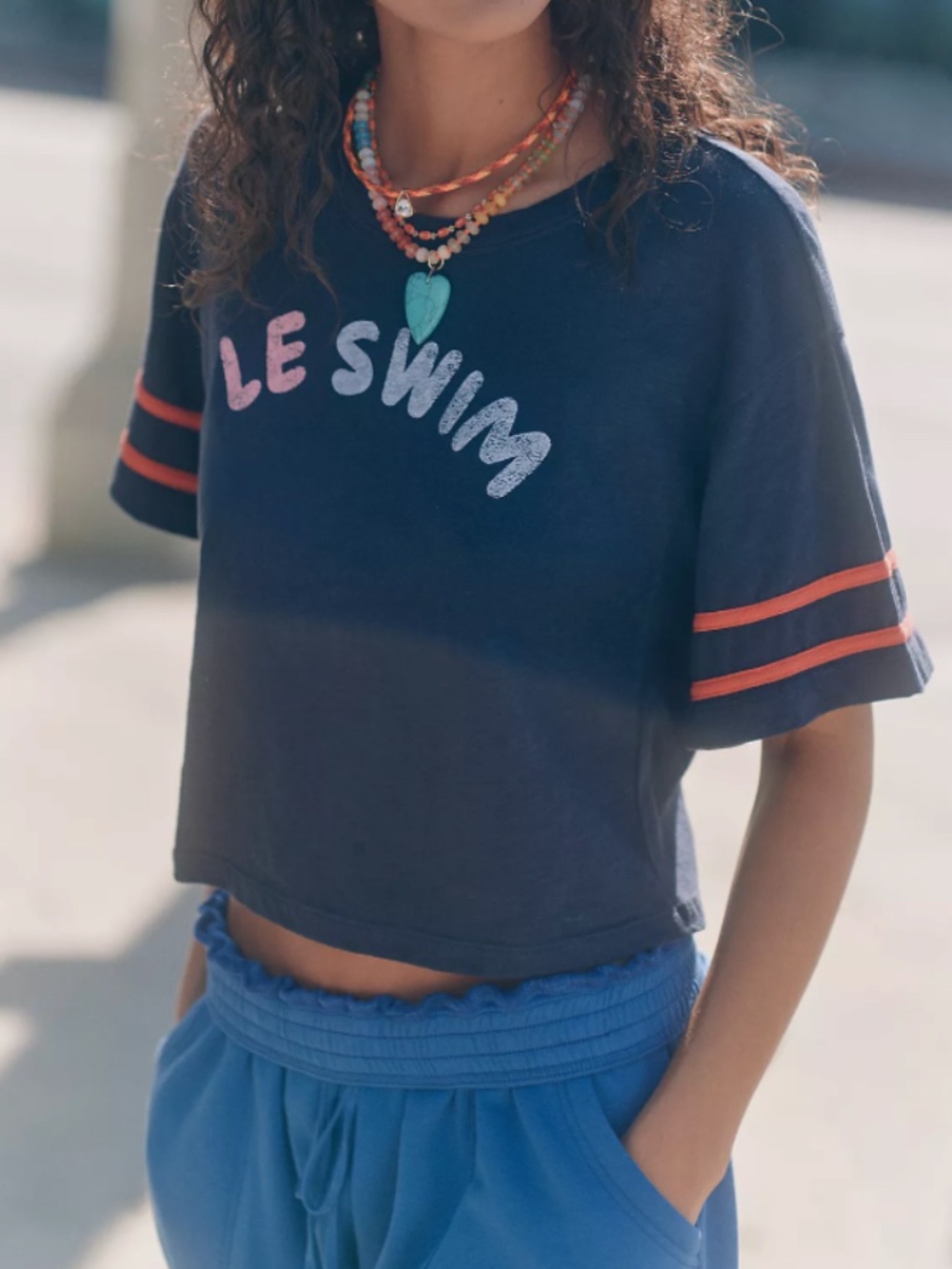 Sundry Le Swim Short-Sleeve Graphic Tee